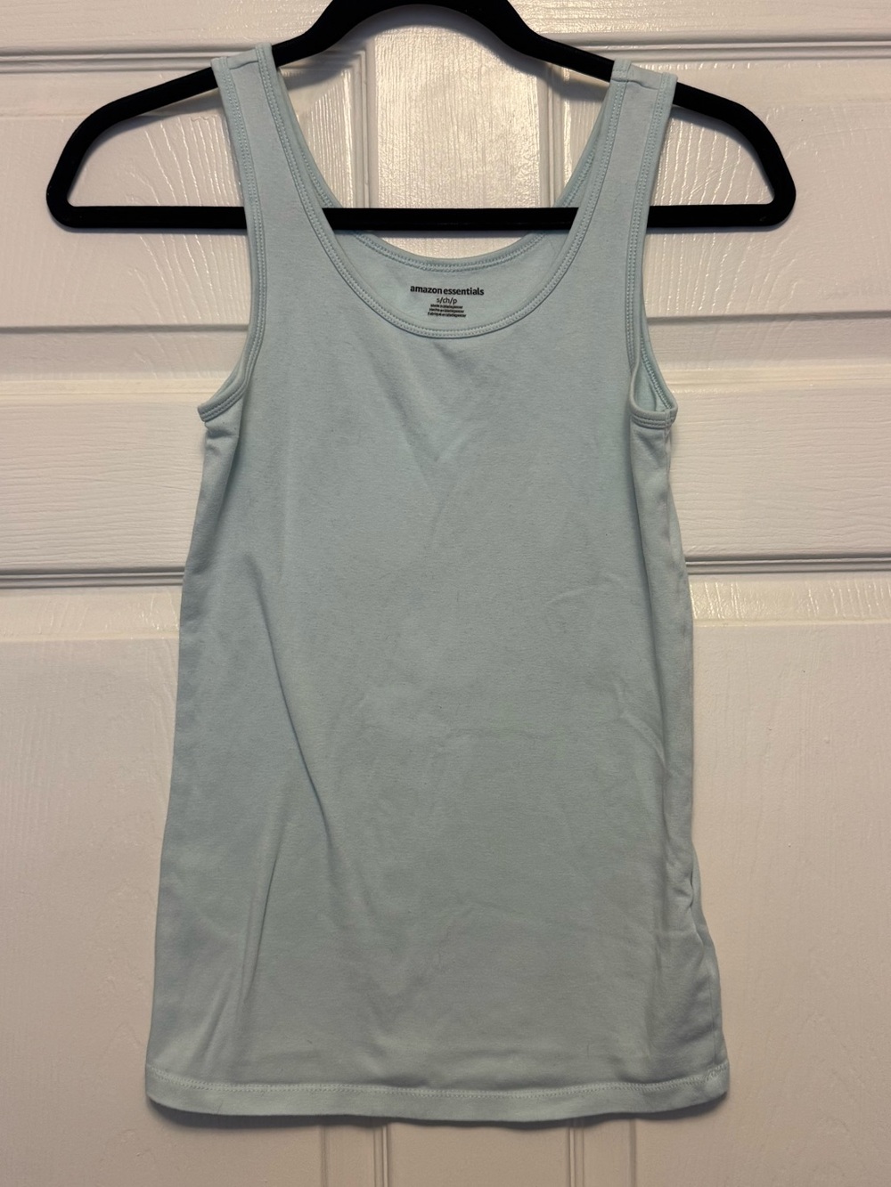 Amazon Essentials Women's Pale Blue Cotton Tank Top